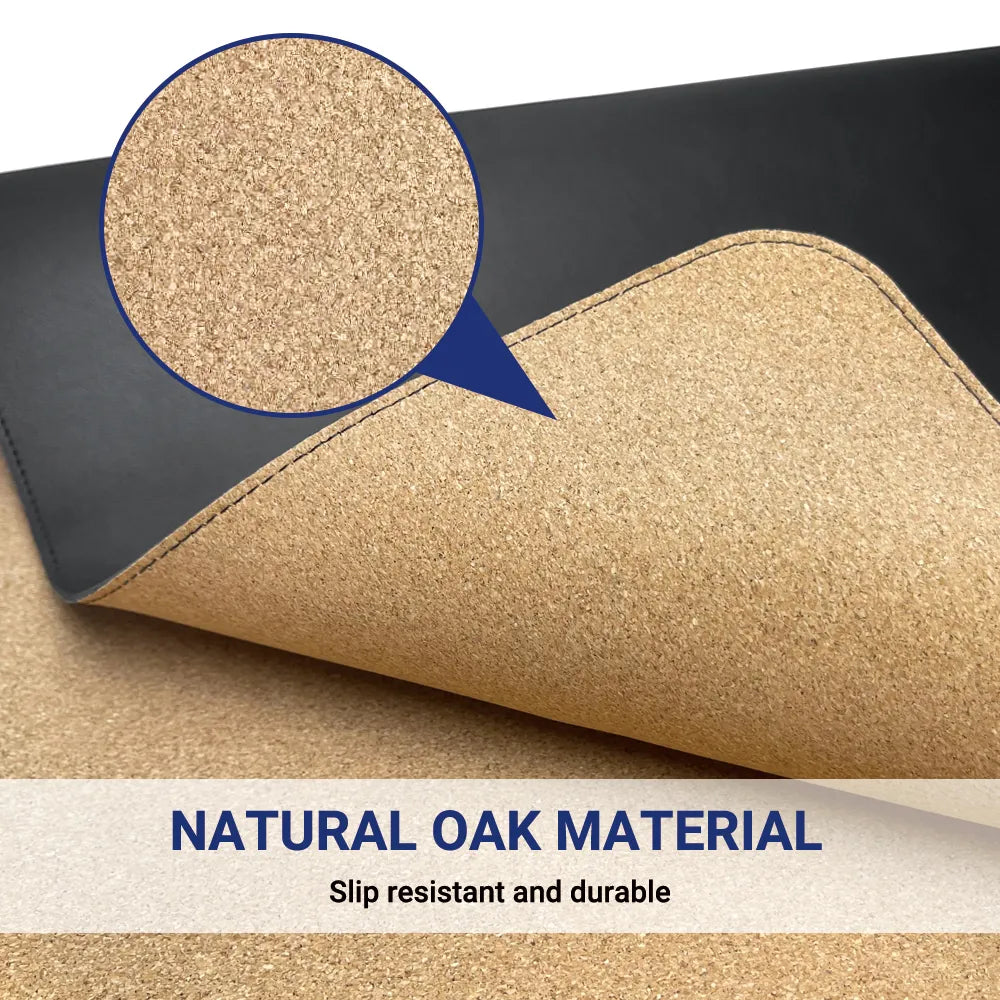 Premium Genuine Leather Desk Pad - Non-Slip Writing Surface for Office & Home Use | Perfect for Laptops, Keyboards & Mouse | Enhances Productivity & Protects Desks