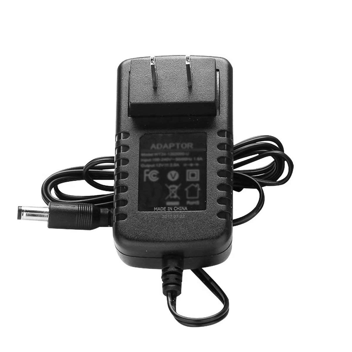 12V AC-DC Power Adapter Charger for QFX PBX-1201 Wireless Party Speaker - Replacement Power Supply Cord for Home, Outdoor Events & DJ Equipment
