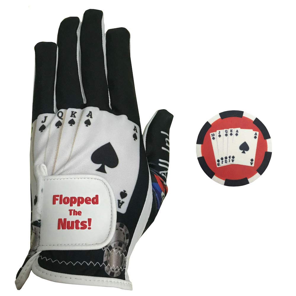 Giggle Golf Men's Funny Golf Gloves - Breathable & Comfortable for Left/Right Hand - Perfect for Practice, Tournaments & Gag Gifts