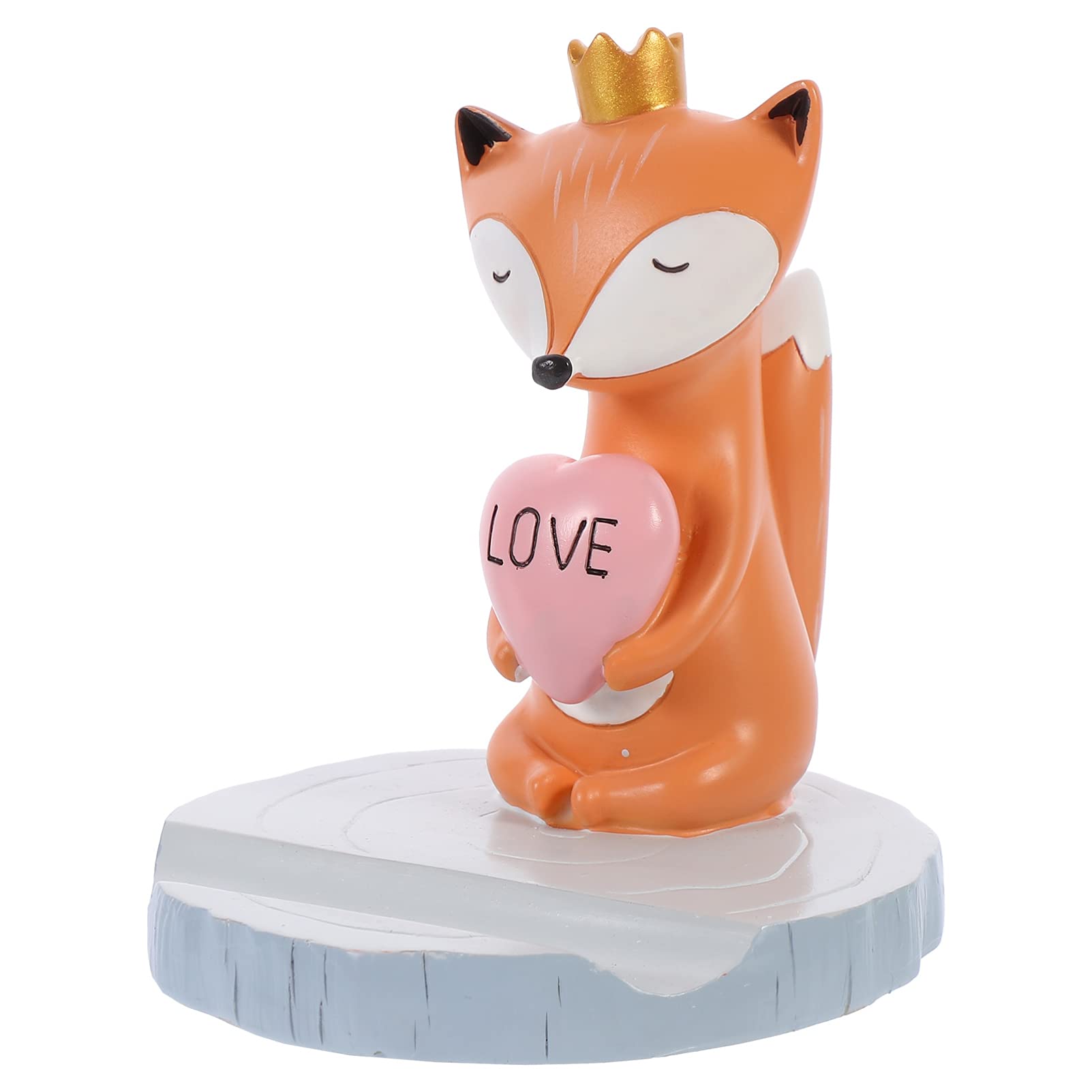 HemoBllo Fox Phone Stand - Cute Animal Desk Phone Holder for iPhone, Samsung, Tablets - Perfect for Office, Home Decor & Workspace Organization