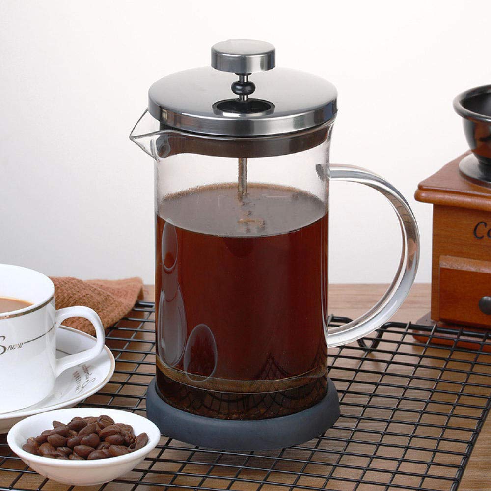 Premium Borosilicate Glass French Press Coffee Maker - 600ml Heat-Resistant Handcrafted Coffee & Tea Brewer for Home, Office, Camping - Ideal for Espresso, Cold Brew & Loose Leaf Tea