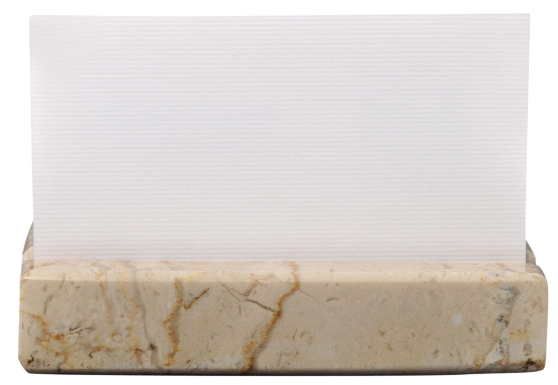 Elegant Marble Business Card Holder for Desk - Professional Desktop Organizer & Office Accessories - Perfect for Office, Reception, and Conference Room Organization