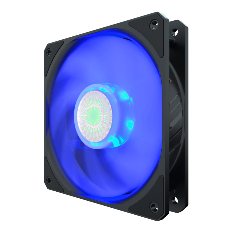 Cooler Master MFX B2DN 18NPB R1 CM SickleFlow 120 PWM Blue LED Fan - High Performance Cooling for PC Gaming, Case & CPU - 2 Year Warranty