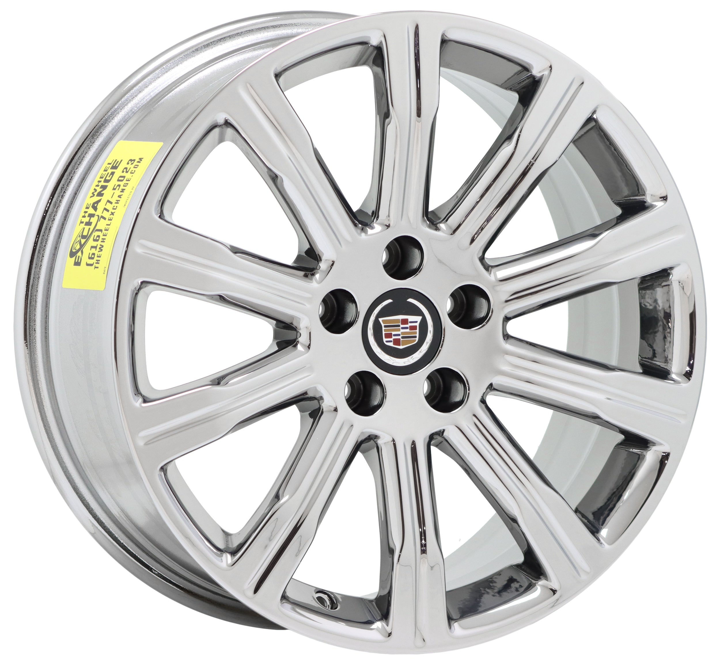 18x8 Cadillac ATS Sedan Bright Chrome Wheels Rims - Factory OEM Set 4705 | Premium Replacement for Luxury Sedans, Perfect for Upgrades & Customization
