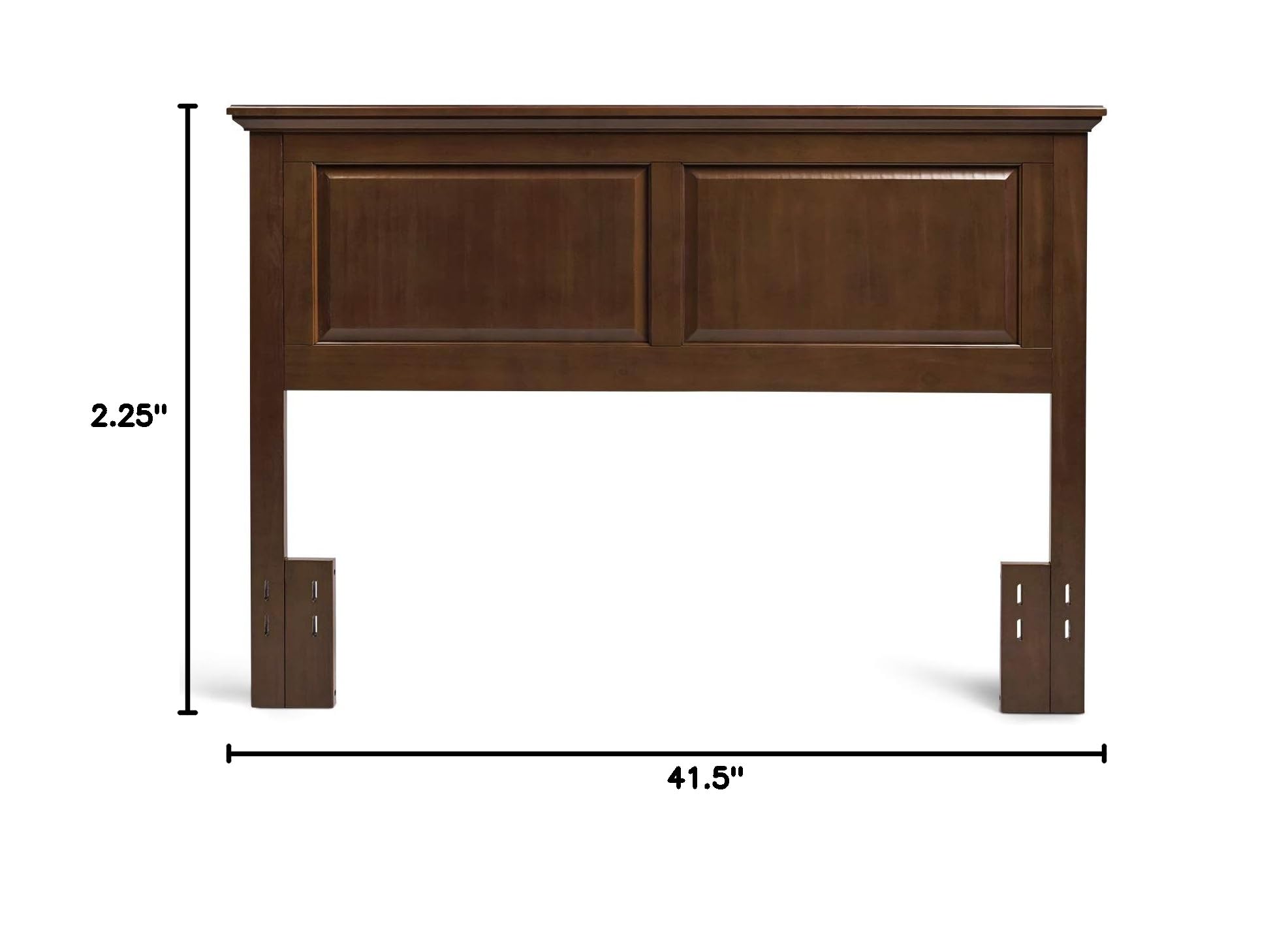 Glenwillow Home Arcadia Panel Headboard in Classic Cherry - Twin Size Wooden Bed Frame Headboard for Bedroom Decor & Cozy Home Styling