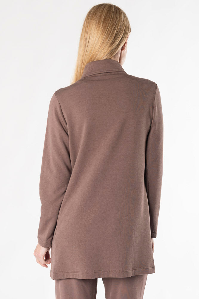 Lucy Shawl Collar Bamboo Cardigan - Soft Lightweight Wrap Sweater for Women | Cozy Loungewear & Casual Outfit Essential | Perfect for Home, Office & Coffee Dates (Latte Color)