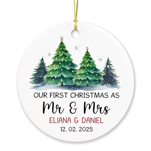Our First Christmas as Mr & Mrs Ornament