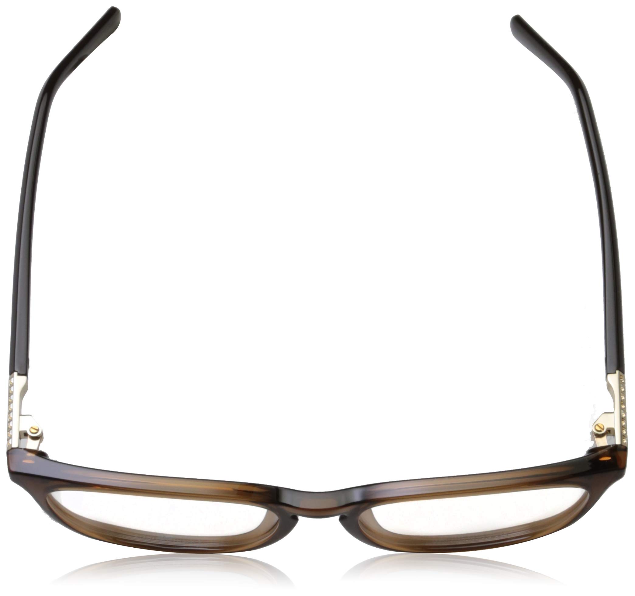 Swarovski SK5218-048-51 Brown Optical Frames for Women - 51mm | Stylish Eyeglasses for Everyday Wear, Office & Reading