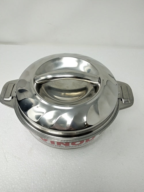 Vinod Premium Stainless Steel 1000ml Hot Pot Casserole Bowl with Lid - Durable Soup Pot for Stovetop & Induction Cooking - Perfect for Ramen, Pho, Stews & Family Meals