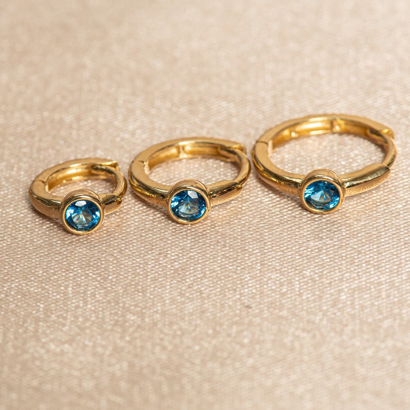 14k Yellow Gold Blue Topaz Bezel Ring – Elegant Birthstone Jewelry for Women, Perfect for Birthdays, Anniversaries & Special Occasions