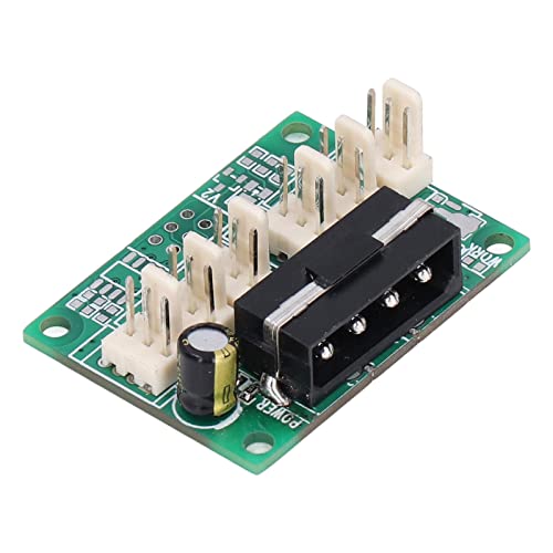 3 Pin 2510 Plastic Industrial Computer Case Fan Controller Hub - FC-D012-P000 for PC Cooling & Airflow Management | Perfect for Gaming Rigs, Servers & Workstations