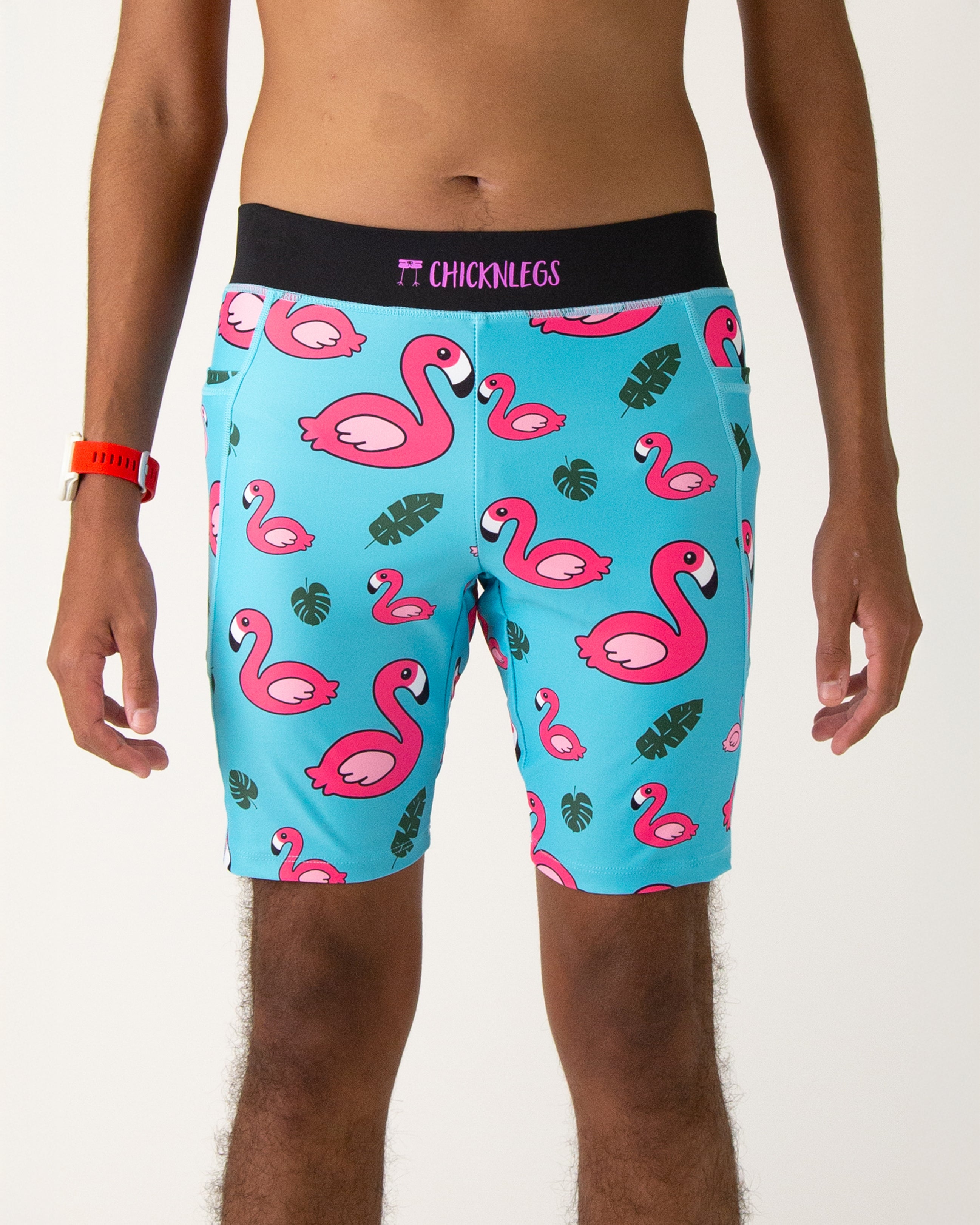Men's Blue Flamingo Print 8