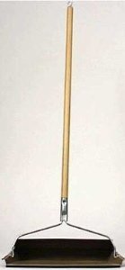 Heavy-Duty Steel Janitor Dust Pan with Long Handle - Durable Metal Broom Dustpan for Home, Office, and Commercial Cleaning - Ideal for Hard Floors, Garages, and Workshops