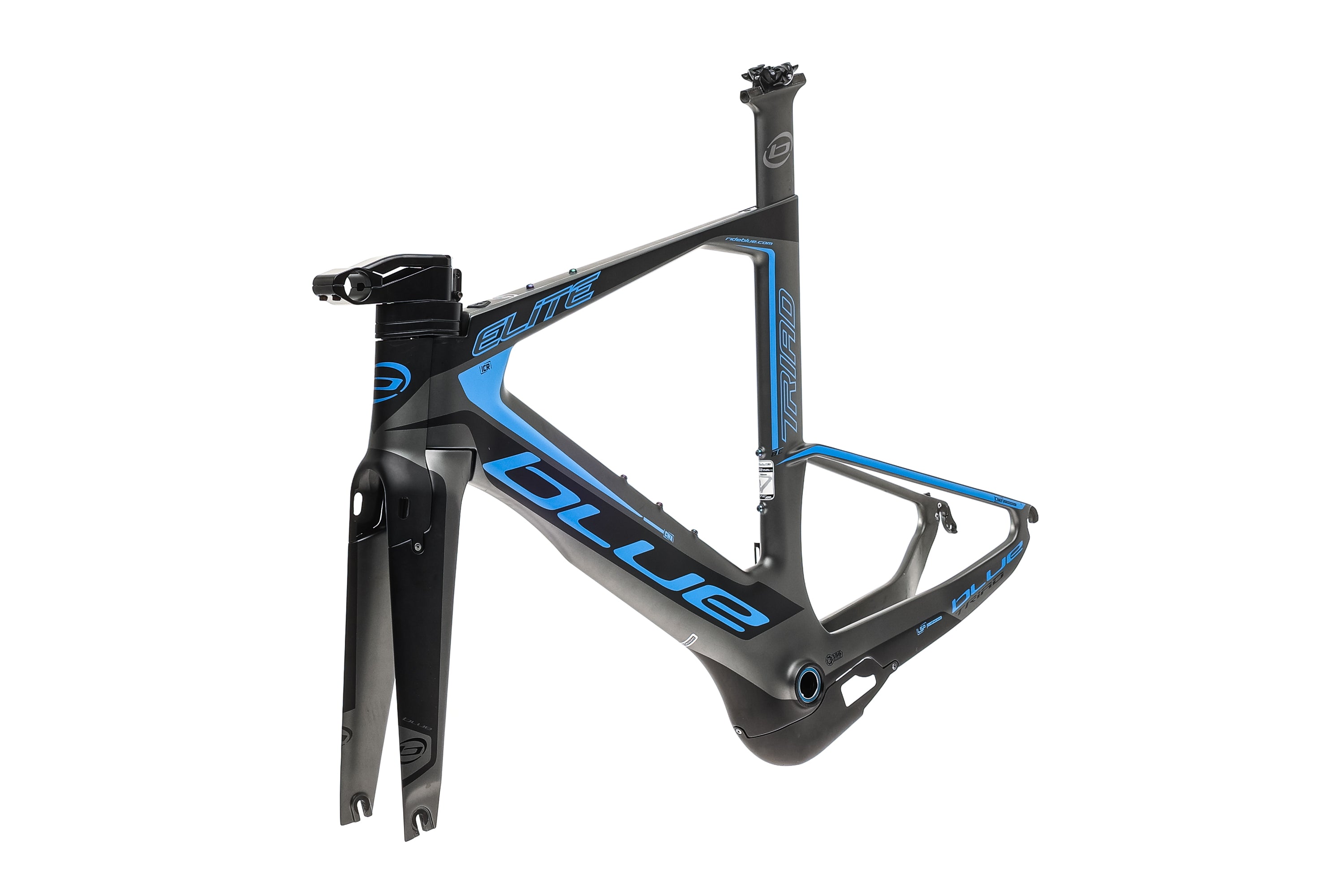 Blue Triad Elite Medium Frameset 2017 - Premium Road Bike Frame for Competitive Cycling & Triathlon Training