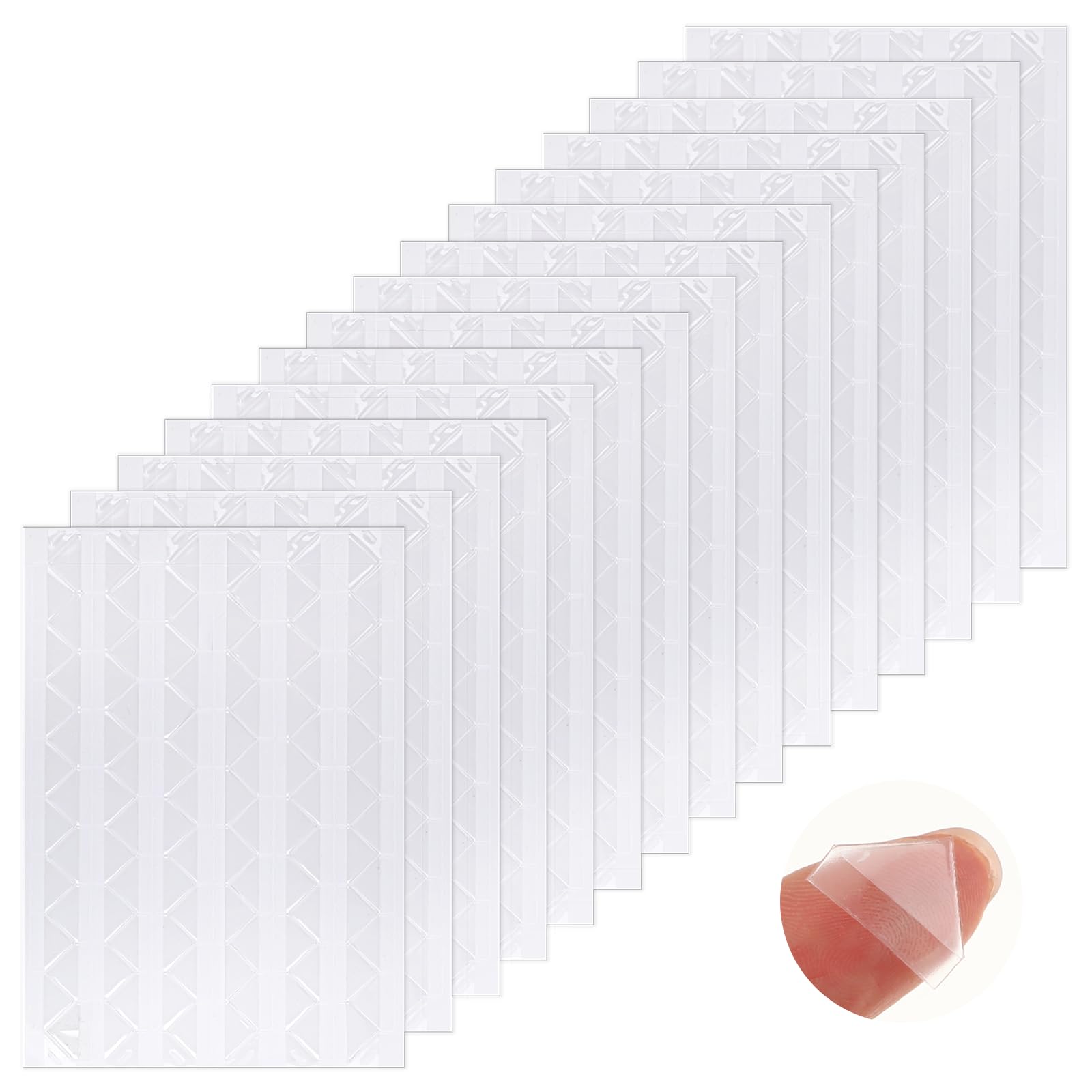 1530 Pieces Clear Self-Adhesive Photo Corners for Scrapbooking - Transparent Picture Corner Stickers for Photo Albums, Framing & Memory Books (15 Sheets) - Perfect for Archiving, Crafting & DIY Projects