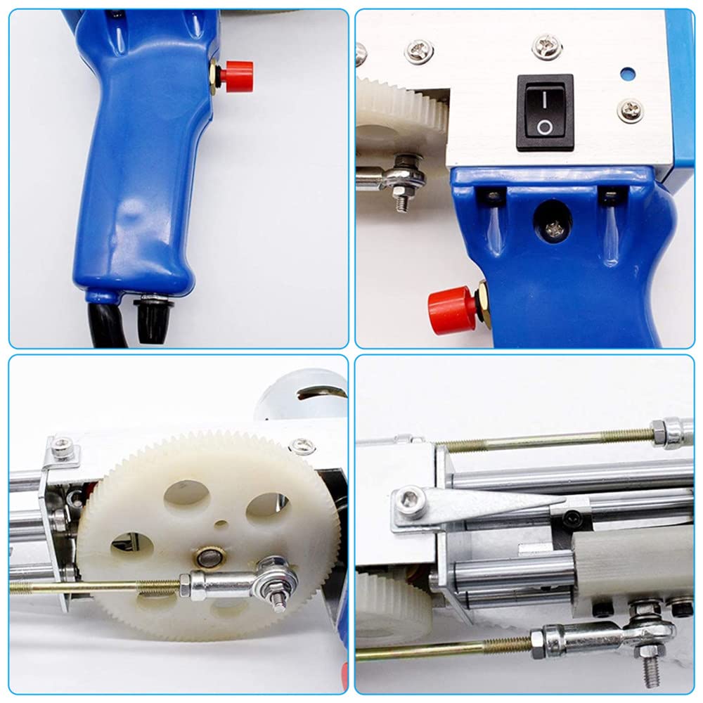 LJJ Electric Carpet Tufting Gun - Professional Carpet Weaving & Flocking Machine for DIY Home Decor and Industrial Embroidery | Cut Pile Knitting Tool for Rugs, Wall Hangings, and Custom Textile Projects
