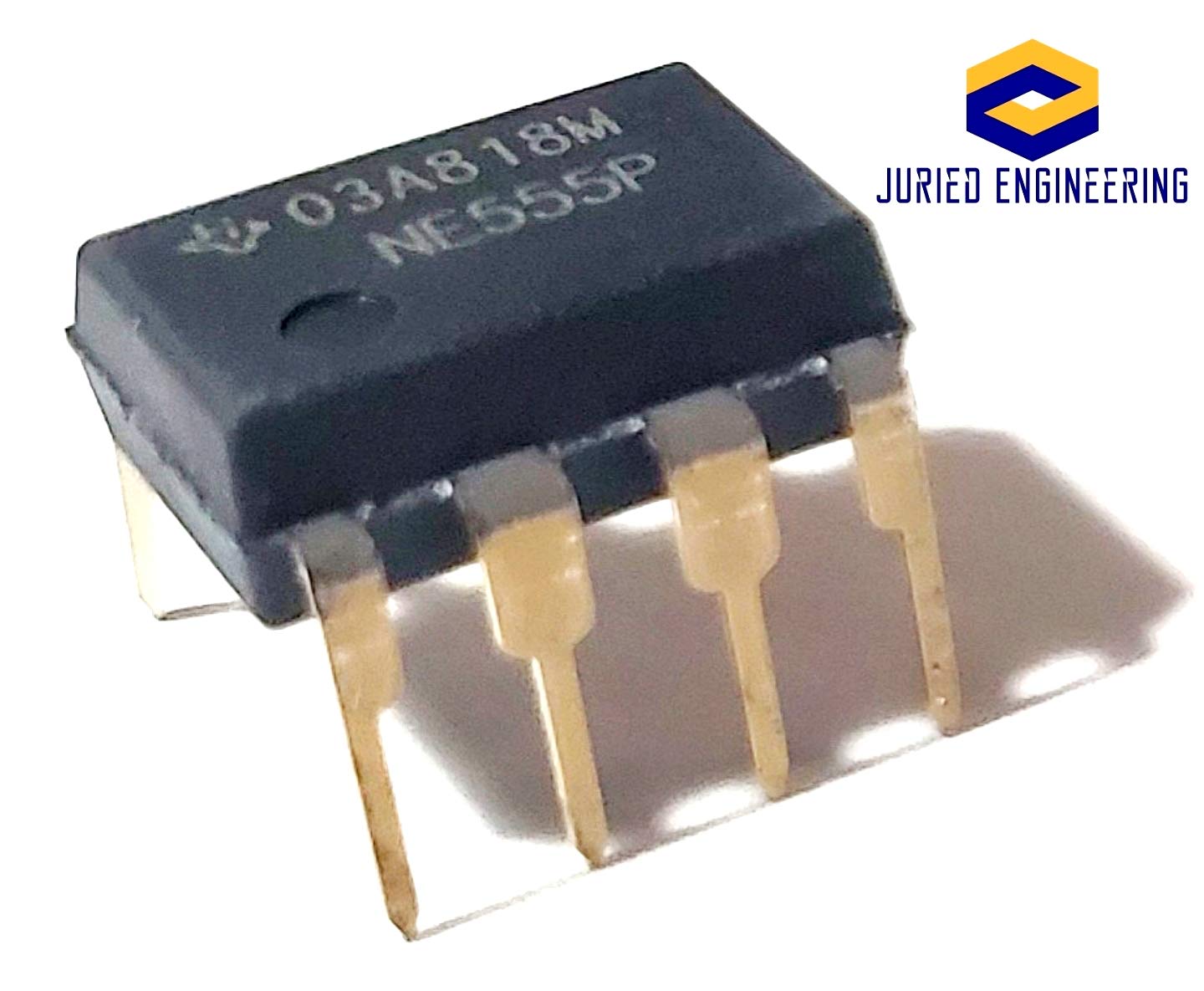 NE555P IC Single Precision Timer & 8-Pin DIP Sockets with Machined Contact Pins - Breadboard-Friendly (1 Pair) for DIY Electronics Projects, Arduino Prototyping, and Circuit Testing