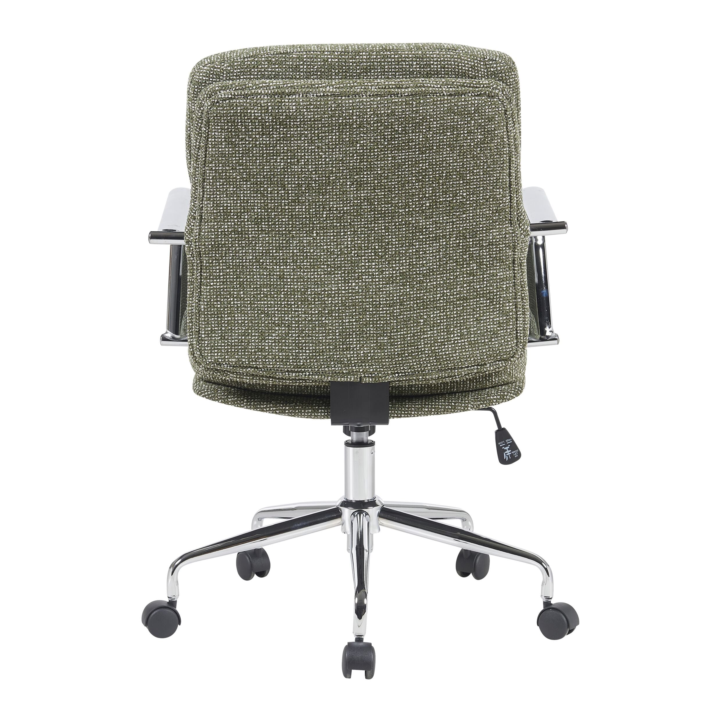 Ergonomic Green Archie Desk Chair - Adjustable Height & Lumbar Support for Home Office, Study, or Gaming - Comfortable Mesh Back & Padded Seat