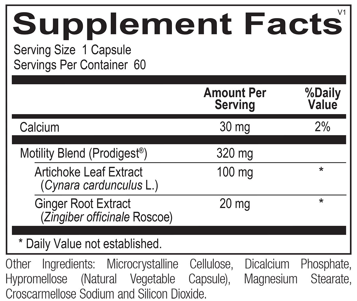 Motility Pro Digestive Support Supplement - 60 Capsules for Gut Health & Digestion | Supports IBS, Bloating & Regularity | Ideal for Daily Wellness Routine