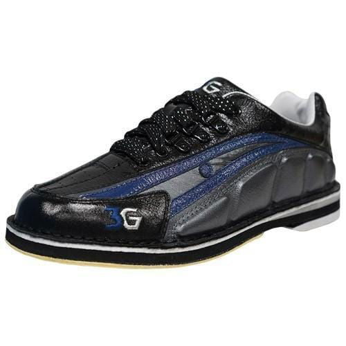 3G Men's Tour Ultra Black & Blue Metallic Right-Handed Bowling Shoes - Perfect for League Play & Tournament Performance