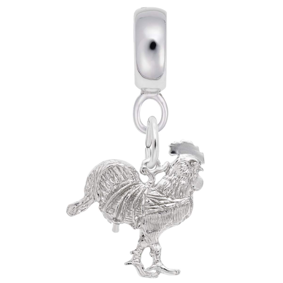 Rooster Charm Dangle Beads for Jewelry Making - Handmade Bracelet & Necklace Charms for DIY Crafting - Perfect for Gifts, Party Favors, and Animal Lover Accessories