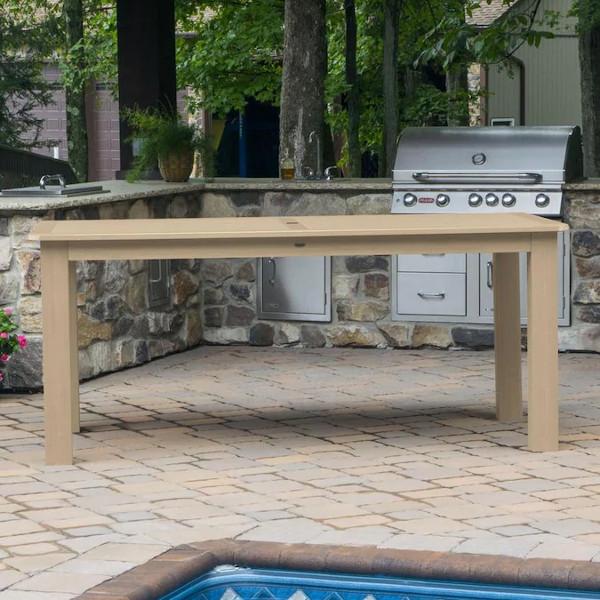 Outdoor Rectangular Counter Height Dining Table - Weather-Resistant Patio Furniture for Backyard, Deck, and Garden Dining - Perfect for Entertaining Guests