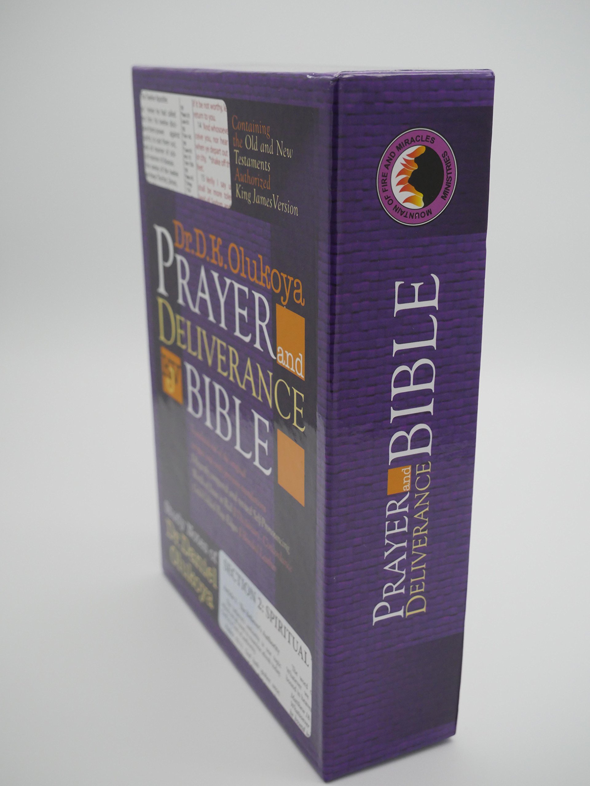 KJV Olukoya Prayer and Deliverance Bible - Black Indexed Edition for Spiritual Warfare and Deliverance Prayers | Perfect for Daily Devotion and Bible Study