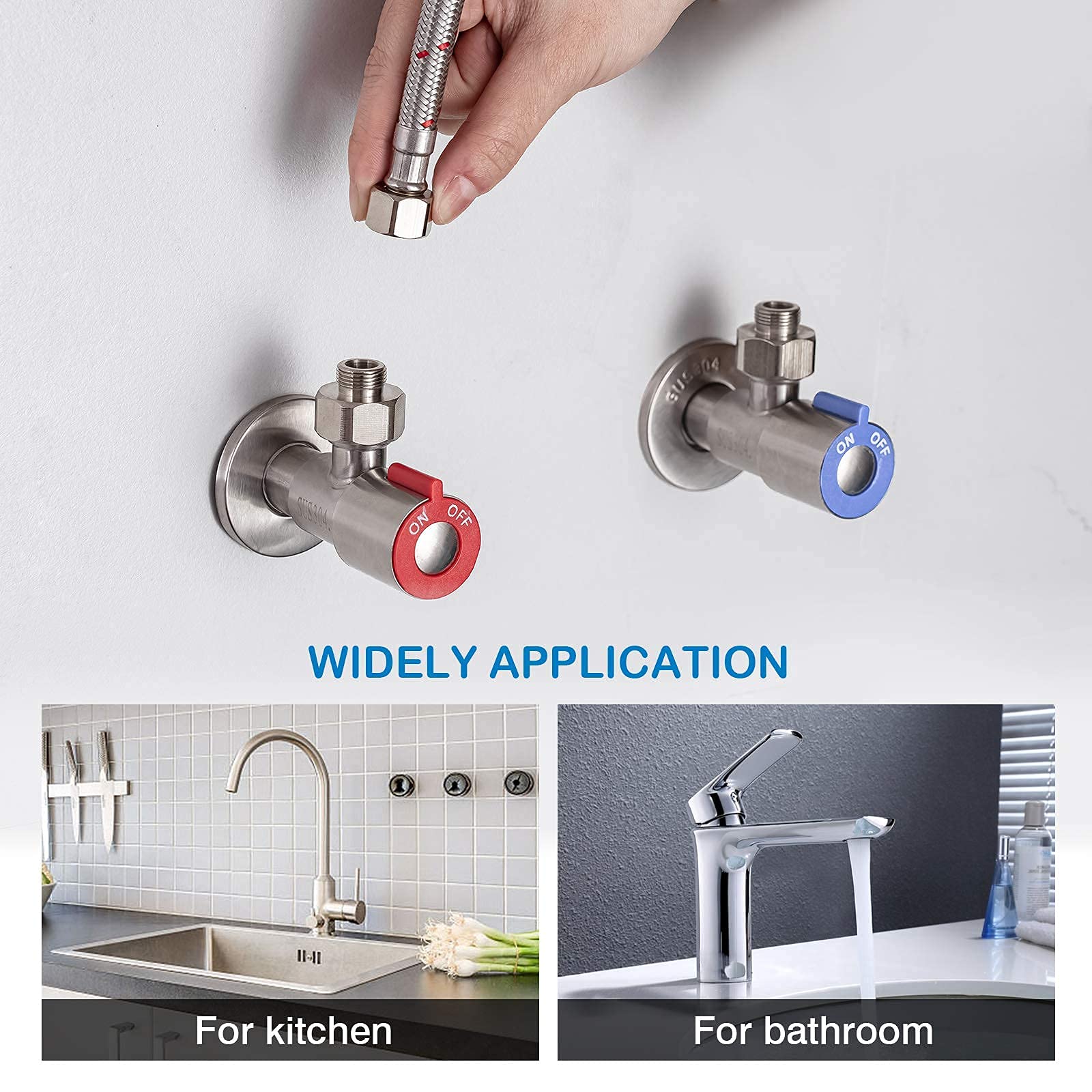 WEWE Black Stainless Steel Commercial Spring Kitchen Faucet with Pull Down Sprayer - One Hole or 3 Hole Installation for RV, Farmhouse Sinks - Includes Adapter - Perfect for Modern Kitchens, Restaurants & Outdoor Use