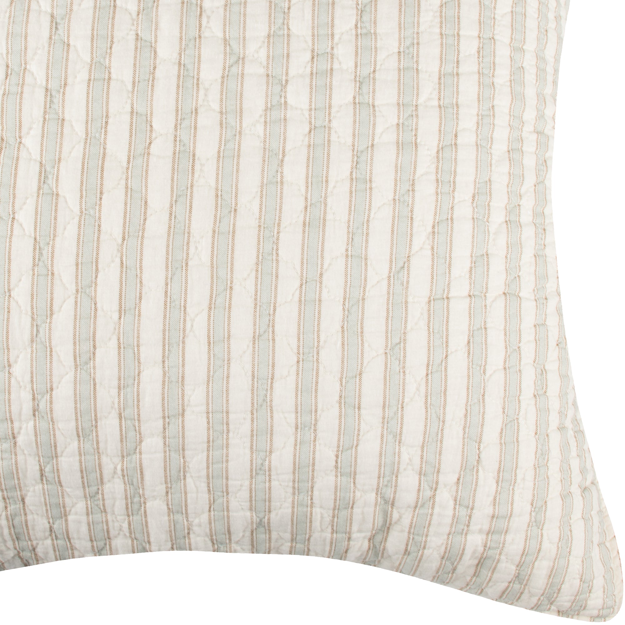 Lyon Teal Euro Sham Pillowcase Set of 2 - 100% Cotton Decorative Square Pillow Covers for Sofa, Bed & Couch - Home Decor Accent Pillows for Living Room & Bedroom