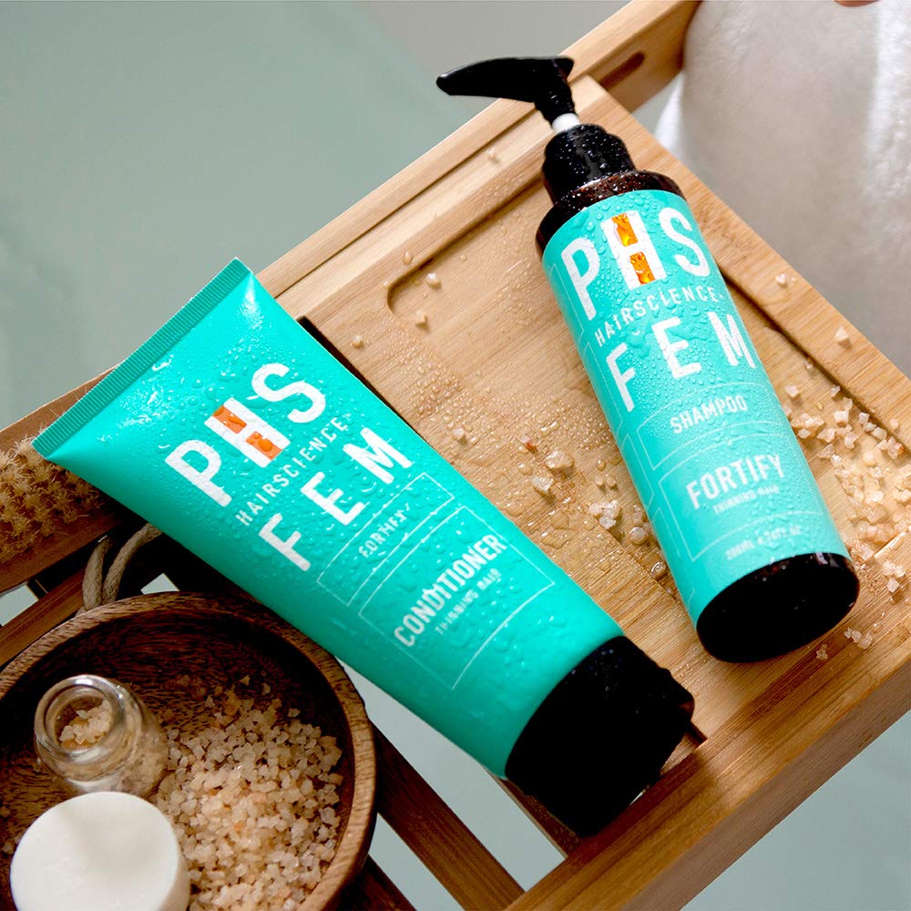 FEM Fortify Anti Hair Loss & Thinning Shampoo for Women - 200ml Volumizing Shampoo with Natural Ingredients for Thicker, Fuller Hair - Perfect for Daily Use & Hair Growth Treatment