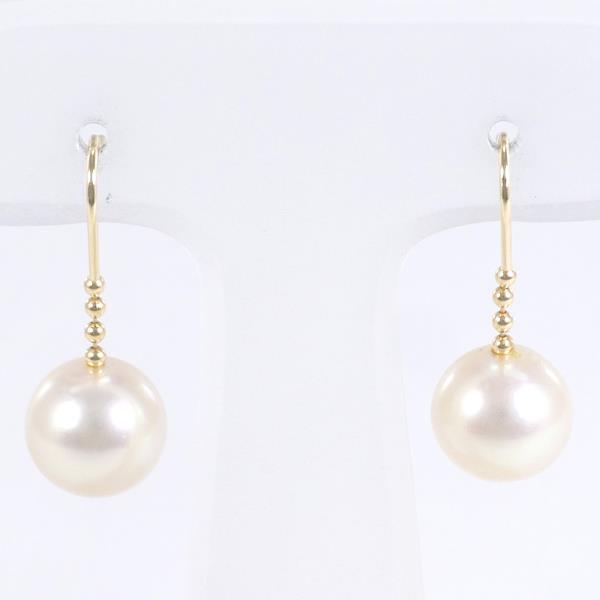 18K Yellow Gold Pearl Earrings for Women - Classic Elegant Stud Earrings with Freshwater Pearls - Perfect for Weddings, Parties & Special Occasions
