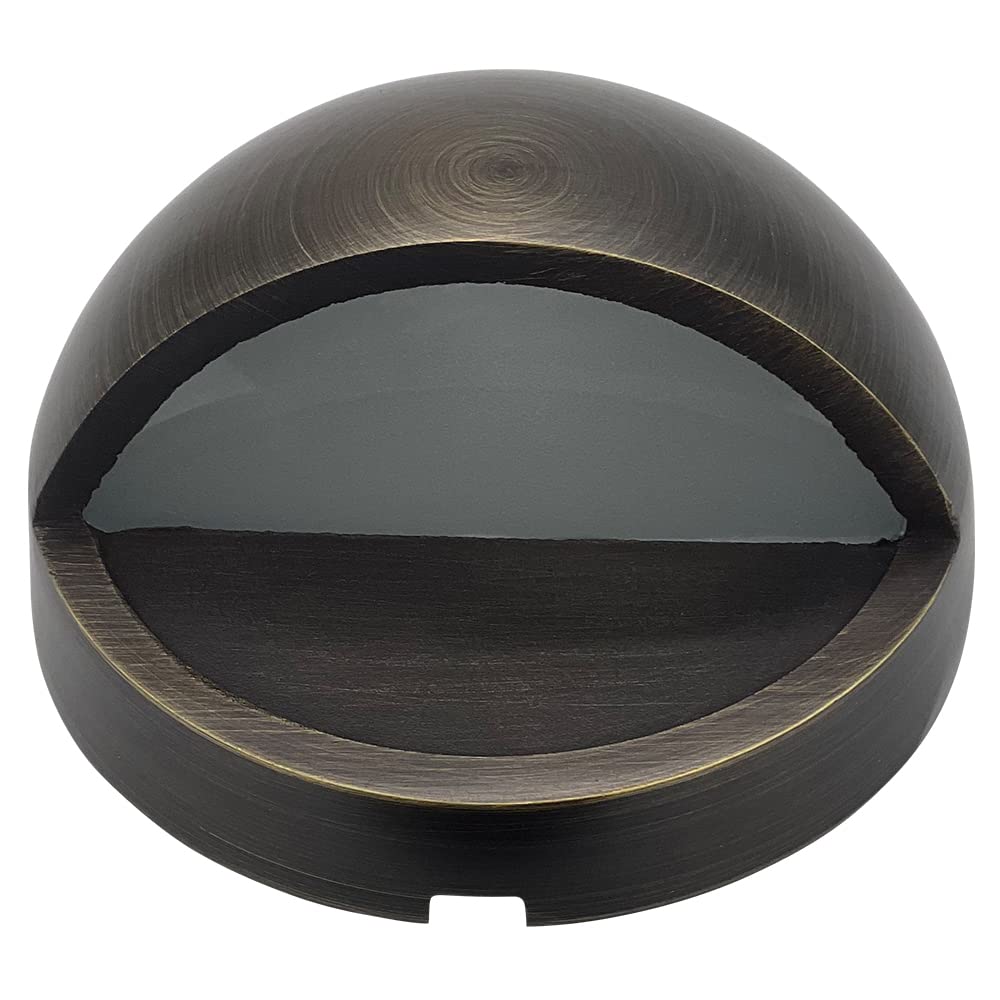 Outdoor Deck Lights Brass Stair Lights - Low Voltage LED Step Lights for Stairs, Landscape, Fence & Hardscape | 3.13