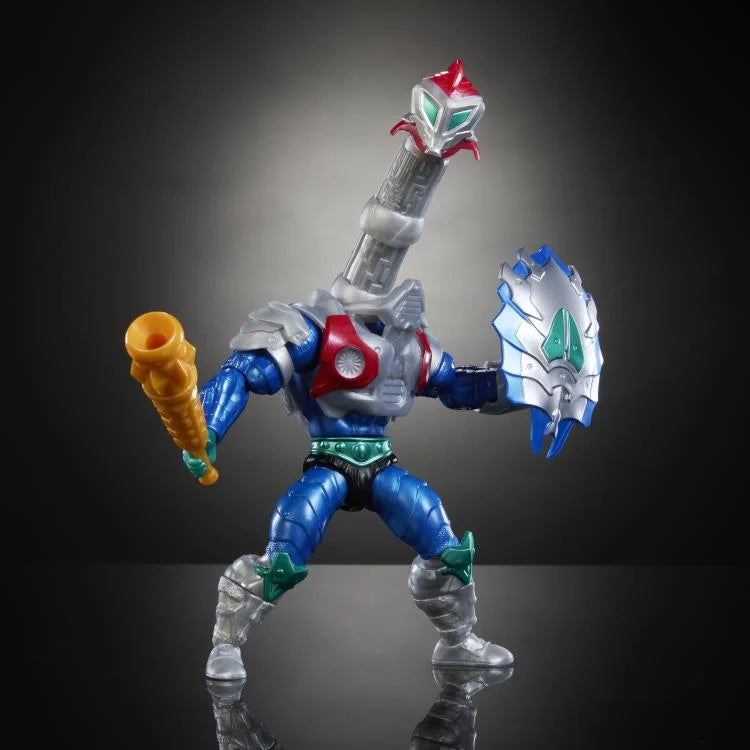 Masters of the Universe Origins Turtles of Grayskull Mekaneck Action Figure - Collectible Toy for MOTU Fans & Display for Home Office Decor