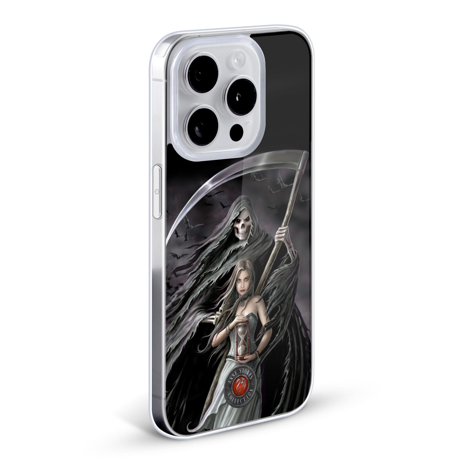 Anne Stokes Summon The Reaper Gothic iPhone 13 Pro Max Case - Officially Licensed Soft Gel Phone Cover for Apple iPhone 13 Pro Max - Perfect for Halloween, Gothic Fashion & Fantasy Lovers
