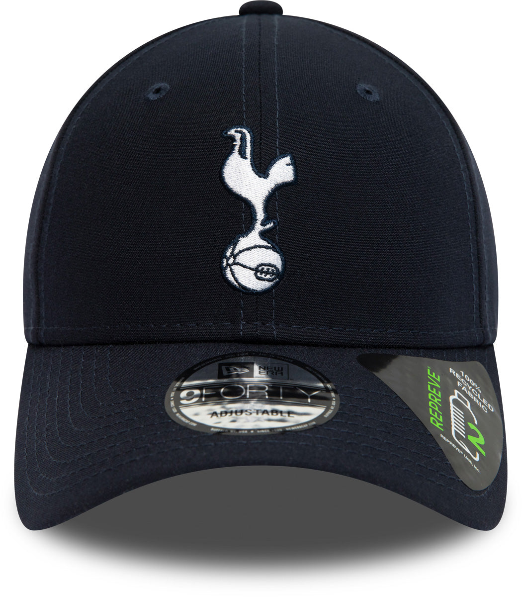 Tottenham Hotspur New Era 9Forty Adjustable Baseball Cap - Navy Blue Repreve Eco-Friendly Fabric - Perfect for Football Fans, Sports Events & Casual Wear