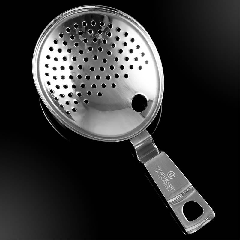 Premium Stainless Steel Julep Strainer by Crafthouse - Perfect for Cocktails, Mint Juleps & Bartending - Ideal for Home Bars & Professional Mixology