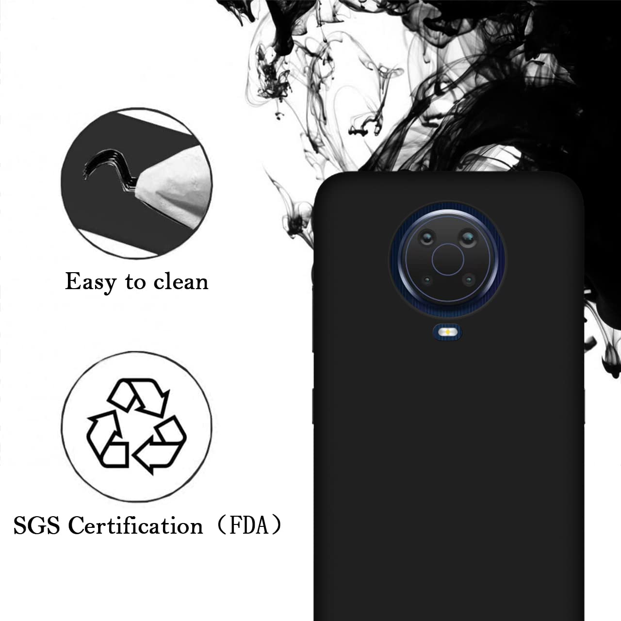 Custom Personalized Photo & Text Name Phone Case for Nokia G20/G10/6.3 - Anti-Scratch Soft TPU Protective Cover (Black) - Perfect Gift for Birthday, Anniversary & Daily Protection