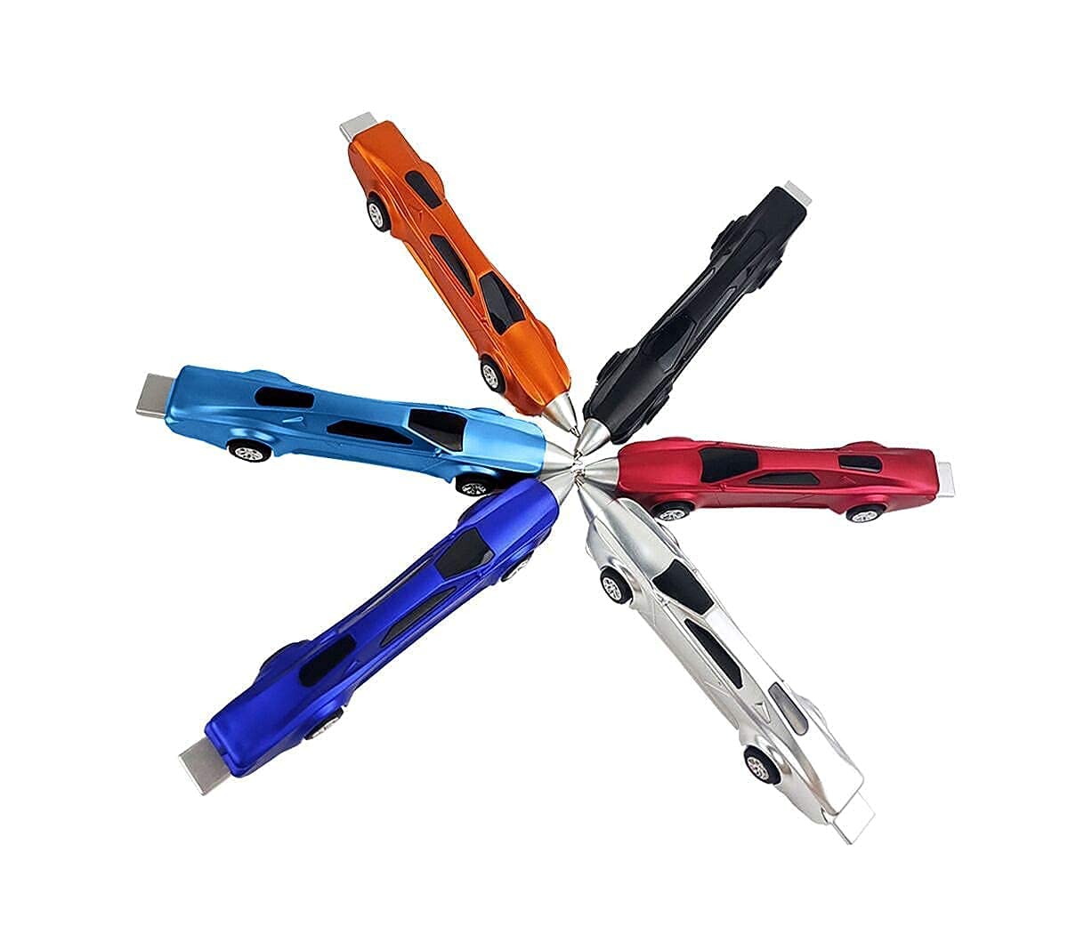 6PCS Sports Car Ballpoint Pens for Kids - Fun Novelty Racing Car Pens with Blue Ink - Cool School Supplies & Gifts for Boys and Girls - Perfect for Classroom, Homework, and Birthday Parties
