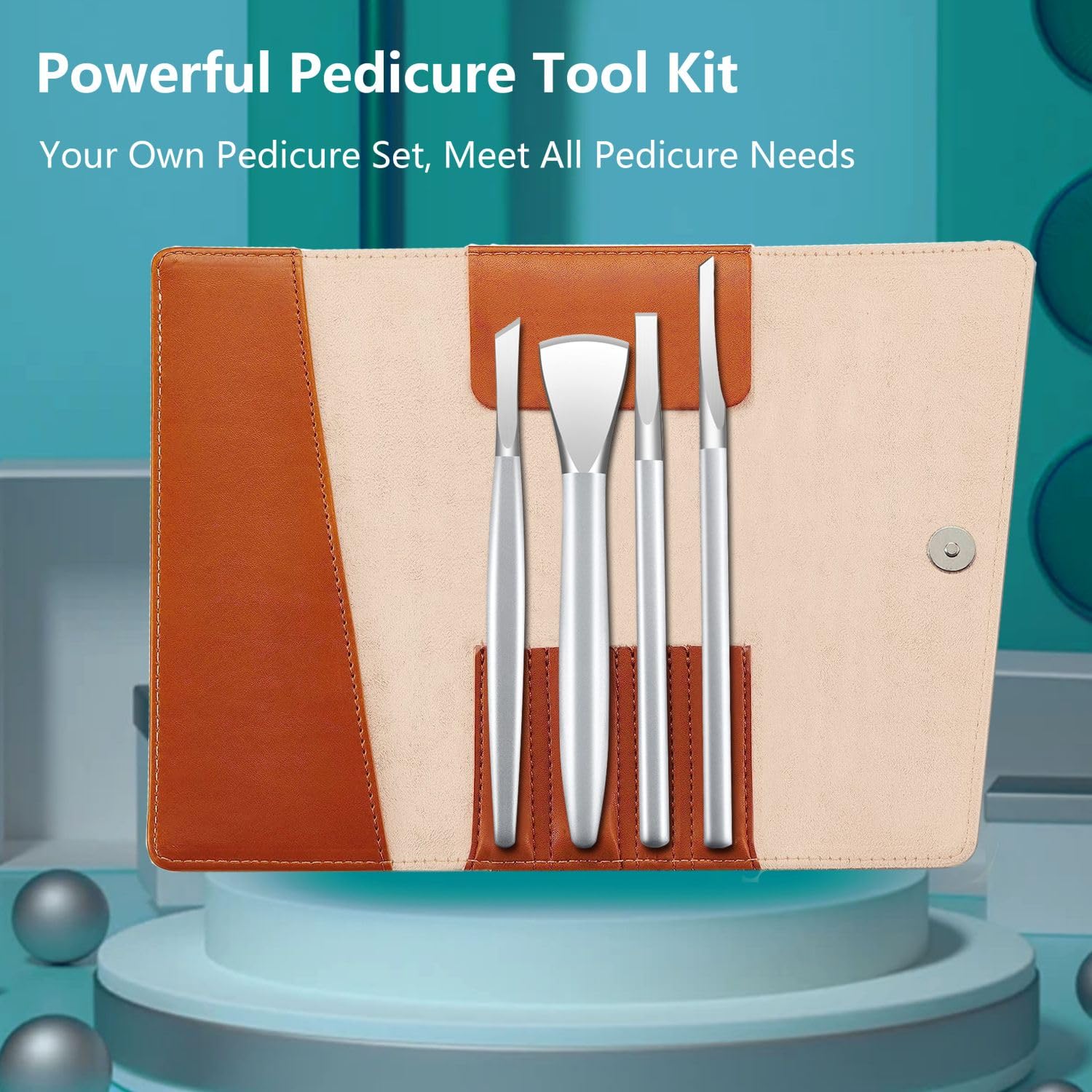 Professional Ingrown Toenail Removal Kit - Stainless Steel Pedicure Tools Set with Cuticle Remover & Nail Clippers (4 Pcs) - Perfect for Home Foot Care & Ingrown Nail Treatment