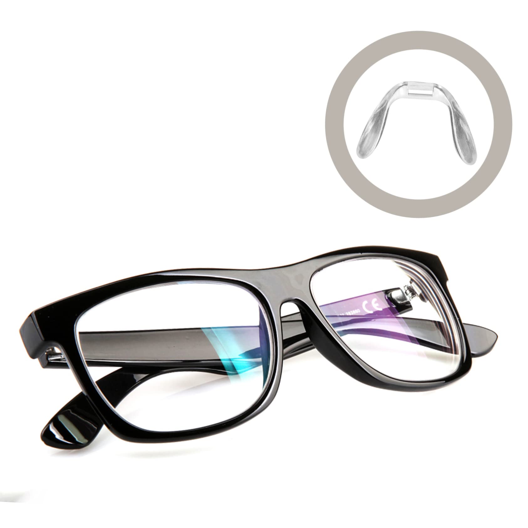 JECOMPRIS 3-Pack Non-Slip Glasses Nose Pads - Hard Plastic Eyewear Accessories for Adults & Kids - Perfect for Reading, Computer Use, and Daily Wear