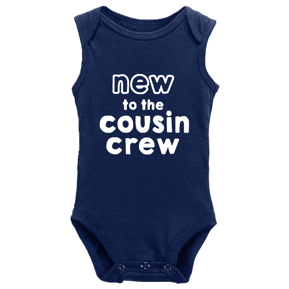 Cute Cousin Crew Baby Bodysuit - Sleeveless Romper for Boys & Girls | Perfect for Family Photos, Playdates & Summer Outfits