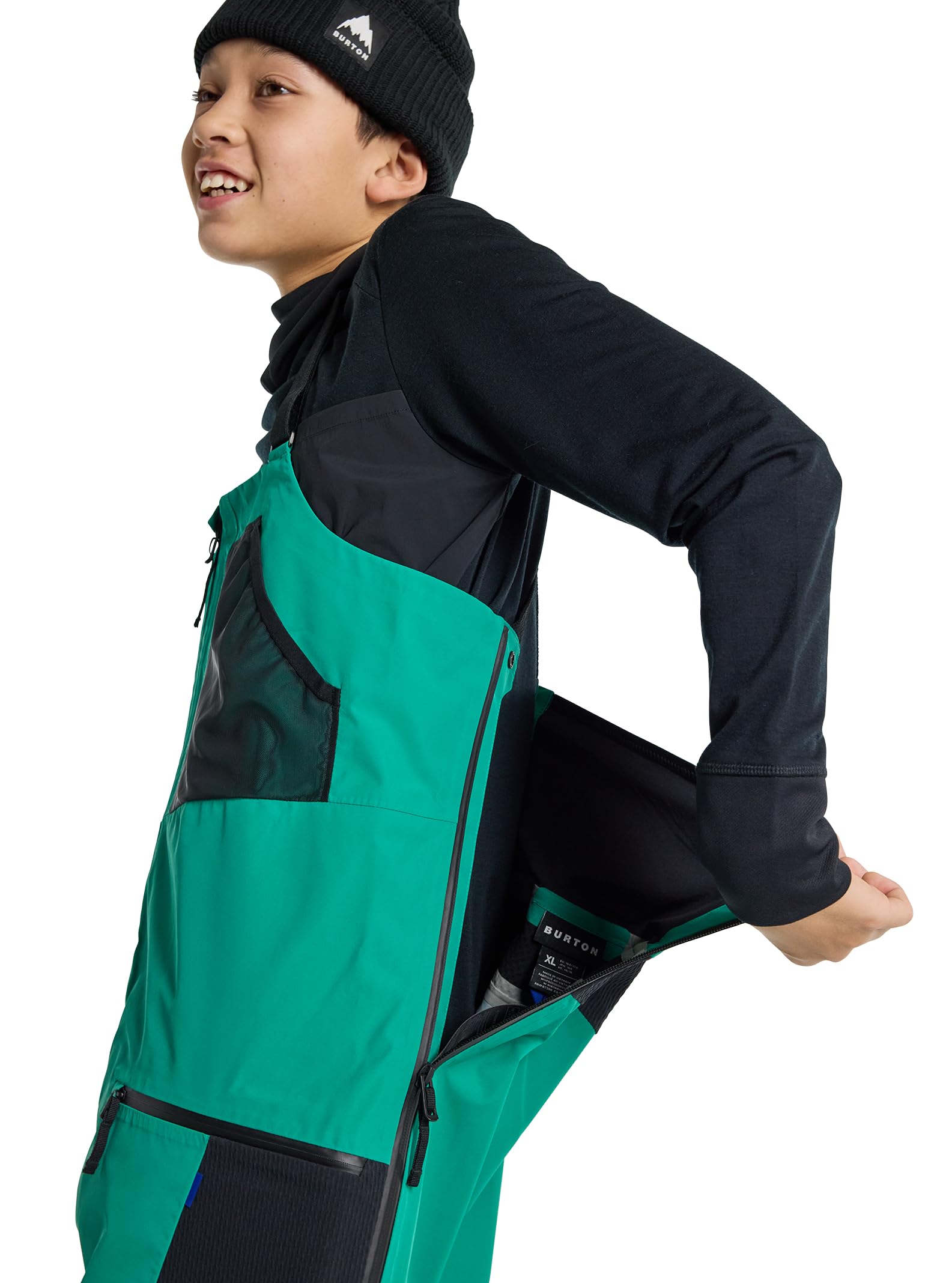 Burton Kids' Outbeam 3L Waterproof Bib Snow Pants - Warm Winter Skiing & Snowboarding Gear for Boys & Girls