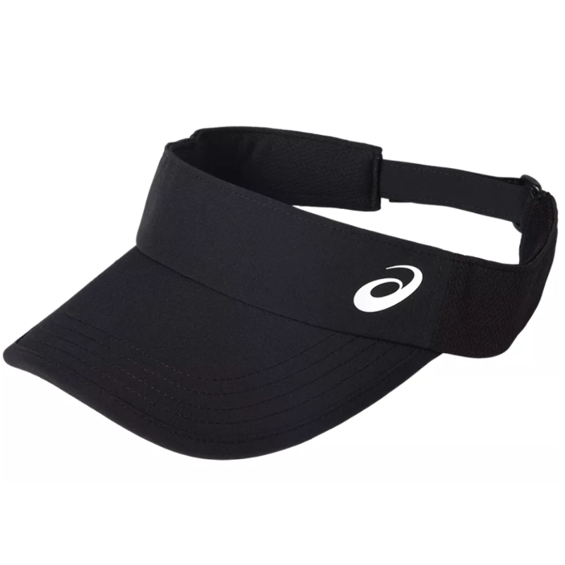 ASICS Unisex Performance Black PF Visor - Lightweight & Breathable Sun Hat for Running, Golf, Tennis & Outdoor Sports