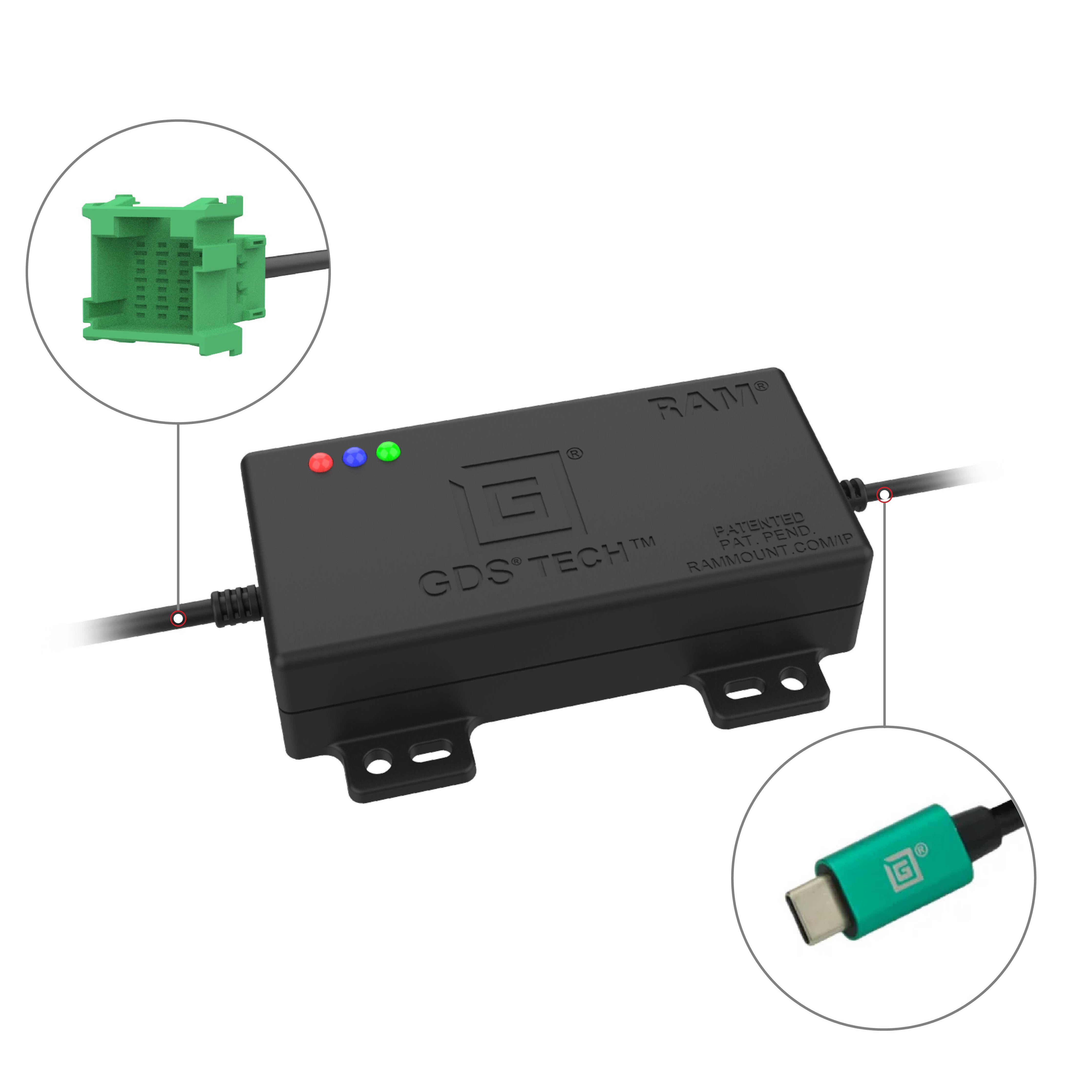 GDS® CAN Bus Adapter with FMS Connector for RAM Trucks - Heavy Duty Vehicle Diagnostic Tool for OBD2 Port Connection | Perfect for Fleet Management & Truck Diagnostics