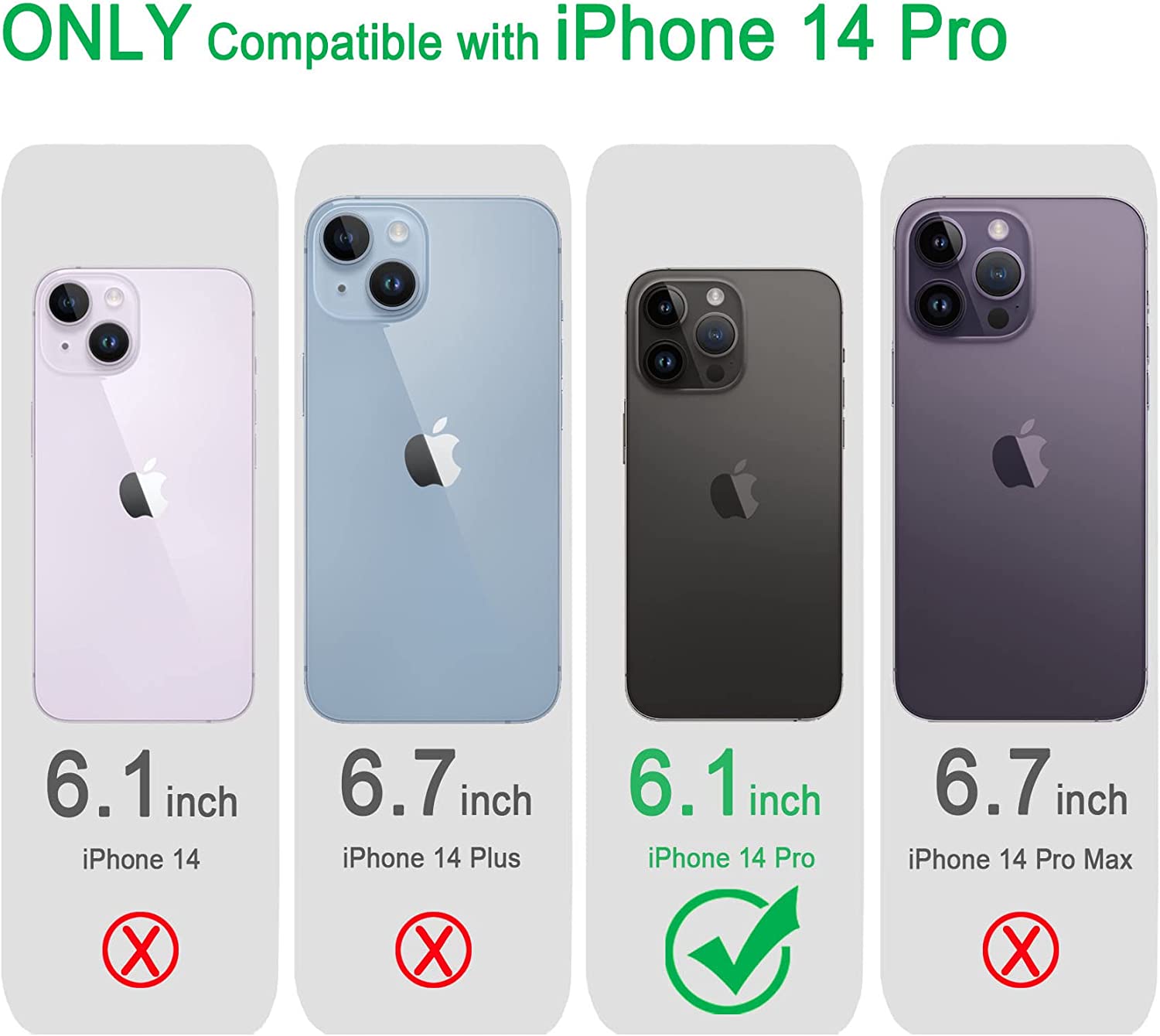 iPhone 14 Pro Case for Women - Slim Sparkly Bling Cute Phone Cover | Perfect for Everyday Use, Parties & Gifts