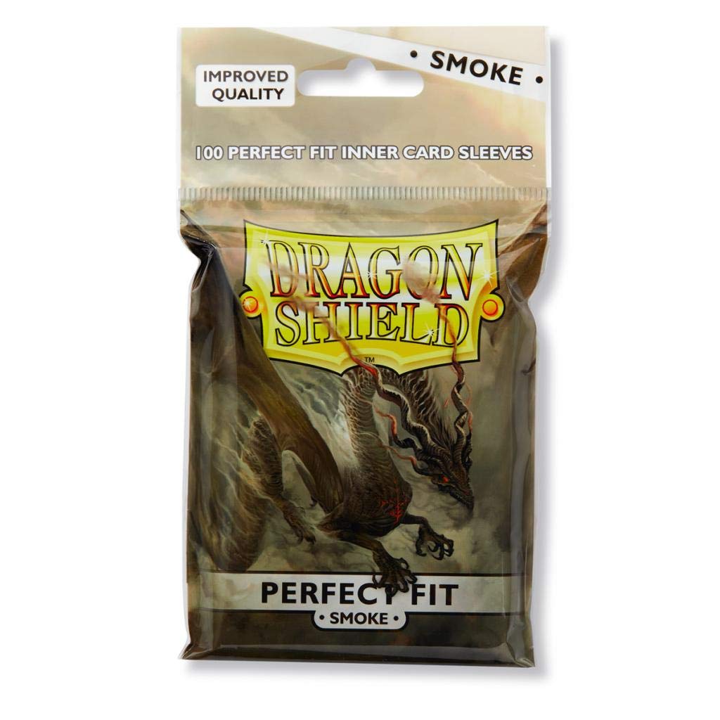 10 Packs Dragon Shield Perfect Fit Smoke Inner Sleeves - Standard Size 100 ct - Premium Card Protectors for MTG, Yu-Gi-Oh, Pokemon TCG & Collectible Card Games