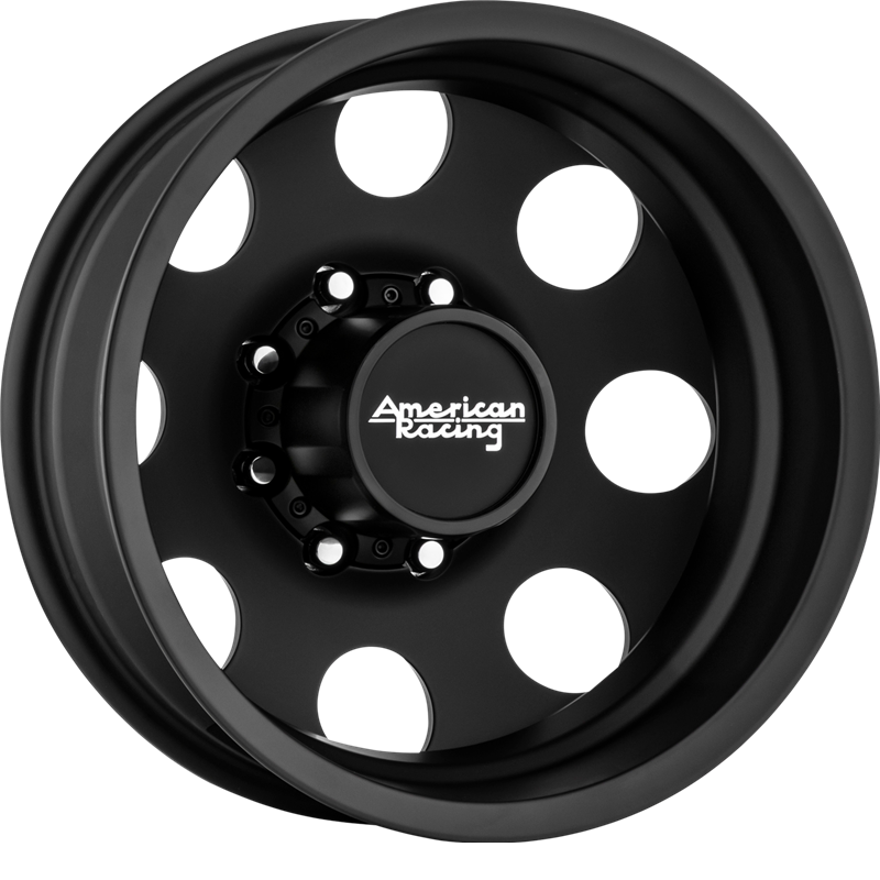 American Racing 16x6 AR204 Baja Dually Satin Black Wheels +111mm Offset - Premium Off-Road Truck & SUV Wheels for Enhanced Performance & Style