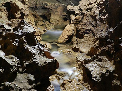 20x30 Inch Laminated Cave Poster - Vibrant Underground River Scenery Wall Art for Home & Office Decor - Perfect for Living Room, Bedroom or Classroom Decoration