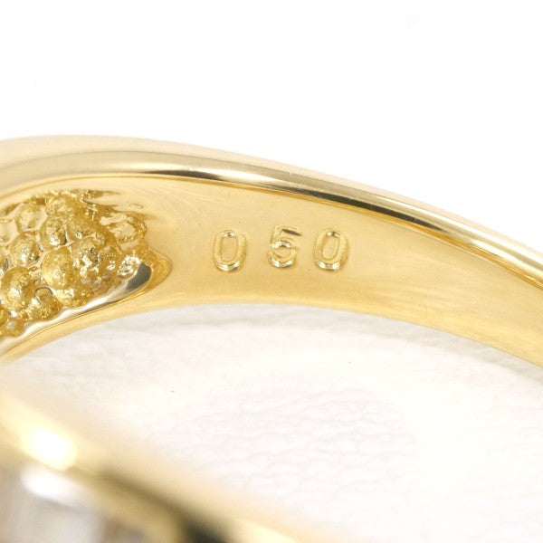 18K Yellow Gold Diamond Ring for Women - Elegant Solitaire Engagement & Wedding Band - Perfect for Proposals, Anniversaries, and Special Occasions