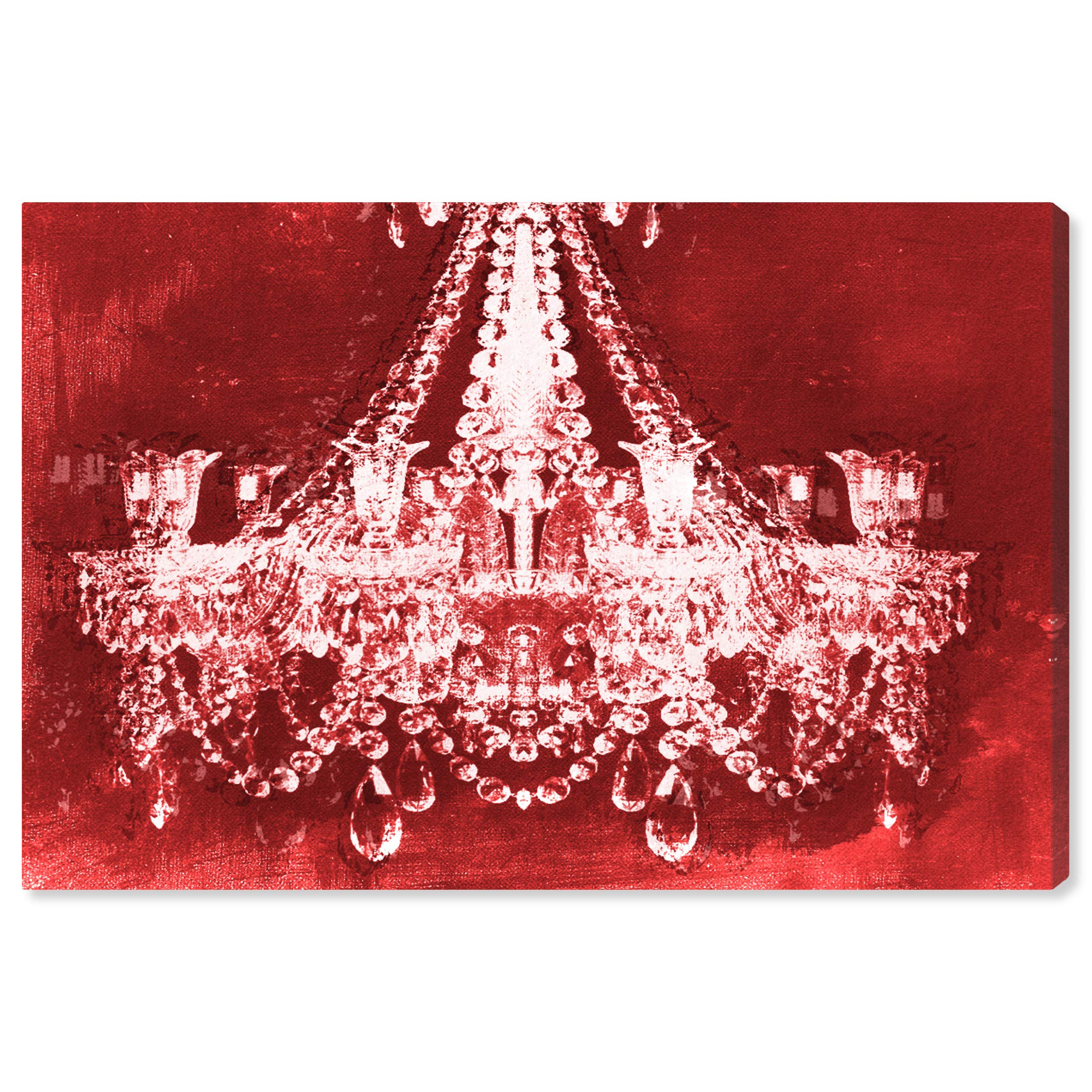 Oliver Gal Artist Co. Contemporary 10x15 Inch Dramatic Red Velvet Canvas Wall Art - Perfect for Living Room, Bedroom & Office Decor